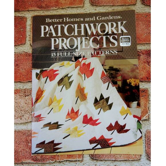 Vtg 1985 - Patchwork Projects - BHG -‎ 15 Full Size Projects - Craft Booklet - Picture 1 of 9